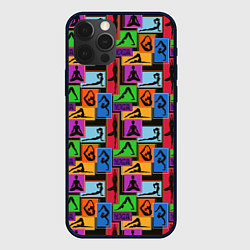 Чехол для iPhone 12 Pro Пластика Тела, цвет: 3D-черный