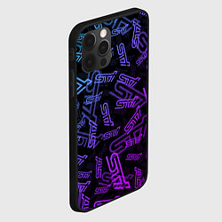 Чехол для iPhone 12 Pro STI NEON PATTERN, цвет: 3D-черный — фото 2