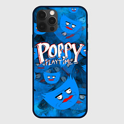 Чехол для iPhone 12 Pro Poppy Playtime Pattern background, цвет: 3D-черный