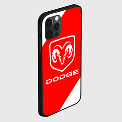 Чехол для iPhone 12 Pro Dodge sport, цвет: 3D-черный — фото 2