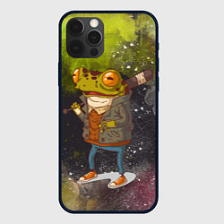 Чехол для iPhone 12 Pro Лягушка хулиган Frog hooligan, цвет: 3D-черный