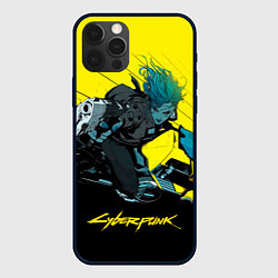 Чехол для iPhone 12 Pro Vi Ви на мотоцикле cyberpunk 2077, цвет: 3D-черный