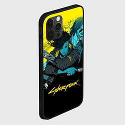 Чехол для iPhone 12 Pro Ви и Джонни Cyberpunk 2077 Vi johnny, цвет: 3D-черный — фото 2