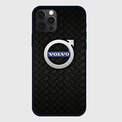 Чехол iPhone 12 Pro Обновленный металлический логотип VOLVO