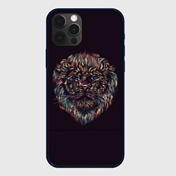 Чехол iPhone 12 Pro Красочный неоновый лев