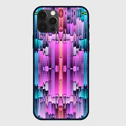 Чехол для iPhone 12 Pro Калейдоскоп абстракции, цвет: 3D-черный