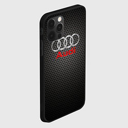 Чехол для iPhone 12 Pro Audi карбон, цвет: 3D-черный — фото 2