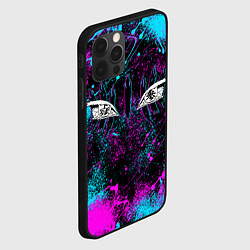 Чехол для iPhone 12 Pro ГЛАЗА АКАЗЫ ГЛИТЧ, цвет: 3D-черный — фото 2