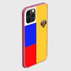 Чехол для iPhone 12 Pro Имперское знамя ТРИКОЛОР, цвет: 3D-малиновый — фото 2