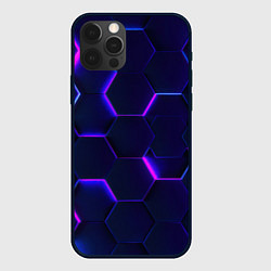 Чехол iPhone 12 Pro Соты - неон