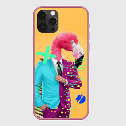 Чехол iPhone 12 Pro Деловой фламинго