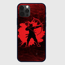 Чехол для iPhone 12 Pro Лучник Самурай Кровавый Bloody Samurai, цвет: 3D-черный