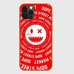 Чехол iPhone 12 Pro Счастливый Смайлик Red Dope Street Market