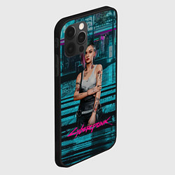 Чехол для iPhone 12 Pro Джуди сyberpunk2077, цвет: 3D-черный — фото 2