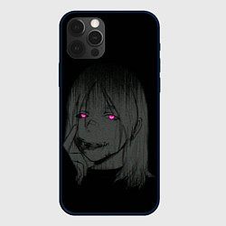 Чехол для iPhone 12 Pro Девушка с неоновыми глазами, цвет: 3D-черный