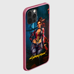 Чехол для iPhone 12 Pro Panam sexy cyberpunk2077 18, цвет: 3D-малиновый — фото 2