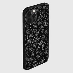 Чехол для iPhone 12 Pro I Hate Myself Dead Inside, цвет: 3D-черный — фото 2