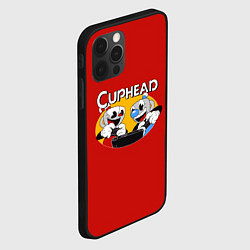 Чехол для iPhone 12 Pro Cuphead and Mugman Gamers, цвет: 3D-черный — фото 2