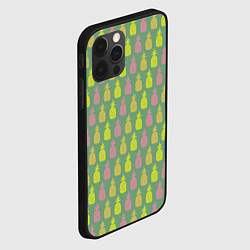 Чехол для iPhone 12 Pro Шествие ананасов, цвет: 3D-черный — фото 2
