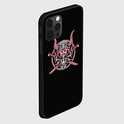 Чехол для iPhone 12 Pro Розовый Демон Самурай, цвет: 3D-черный — фото 2