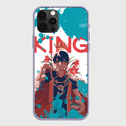 Чехол для iPhone 12 Pro Король Тобио, цвет: 3D-светло-сиреневый
