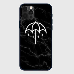 Чехол iPhone 12 Pro Bring me the horizon молнии