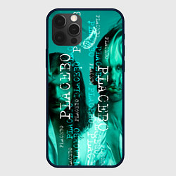 Чехол для iPhone 12 Pro Placebo - turquoise, цвет: 3D-черный