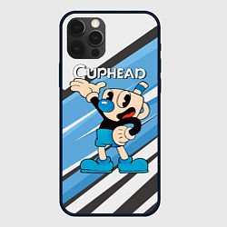 Чехол для iPhone 12 Pro Cuphead синяя чашечка, цвет: 3D-черный