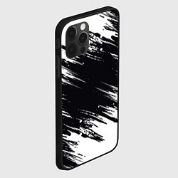 Чехол для iPhone 12 Pro БЕЛАЯ КРАСКА БРЫЗГИ, цвет: 3D-черный — фото 2