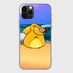 Чехол iPhone 12 Pro Желтый слон