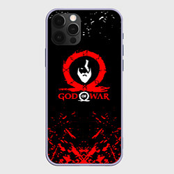 Чехол iPhone 12 Pro God of War Ragnarok герой лого
