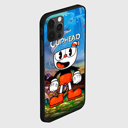 Чехол для iPhone 12 Pro Cuphead Красная чашечка, цвет: 3D-черный — фото 2