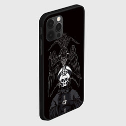 Чехол для iPhone 12 Pro Ghost Papa Emeritus, цвет: 3D-черный — фото 2