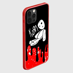 Чехол для iPhone 12 Pro KoЯn korn, цвет: 3D-красный — фото 2