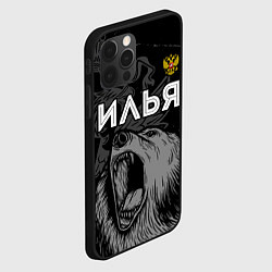 Чехол для iPhone 12 Pro Илья Россия Медведь, цвет: 3D-черный — фото 2