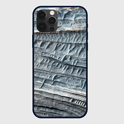 Чехол для iPhone 12 Pro Текстура скалы Mountain Stone, цвет: 3D-черный