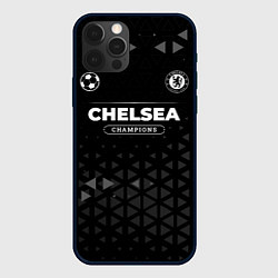 Чехол для iPhone 12 Pro Chelsea Форма Champions, цвет: 3D-черный