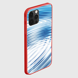 Чехол для iPhone 12 Pro Круги на воде Океан Wave, цвет: 3D-красный — фото 2