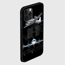 Чехол для iPhone 12 Pro Самолет Ил-18, цвет: 3D-черный — фото 2