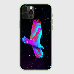 Чехол для iPhone 12 Pro Eagle Space Neon, цвет: 3D-салатовый