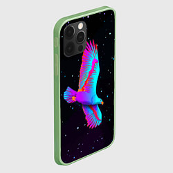 Чехол для iPhone 12 Pro Eagle Space Neon, цвет: 3D-салатовый — фото 2