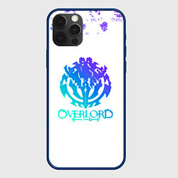 Чехол для iPhone 12 Pro Overlord неоновый логотип, цвет: 3D-тёмно-синий
