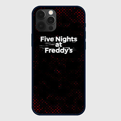 Чехол для iPhone 12 Pro ФНАФ - Гранж, цвет: 3D-черный