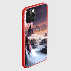 Чехол для iPhone 12 Pro Cosmic fantasy art, цвет: 3D-красный — фото 2