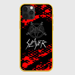 Чехол для iPhone 12 Pro Slayer - Reign in Blood, цвет: 3D-желтый