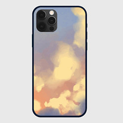 Чехол для iPhone 12 Pro Облачное небо на закате, цвет: 3D-черный