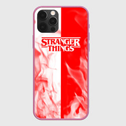 Чехол iPhone 12 Pro ОЧЕНЬ СТРАННЫЕ ДЕЛА STRANGER THINGS ПЛАМЯ