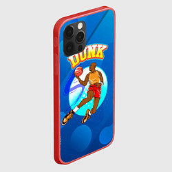 Чехол для iPhone 12 Pro Dunk баскетболист, цвет: 3D-красный — фото 2