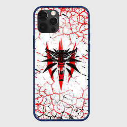 Чехол iPhone 12 Pro The witcher ВОЛК Трещины