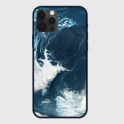 Чехол iPhone 12 Pro Texture of dark waves